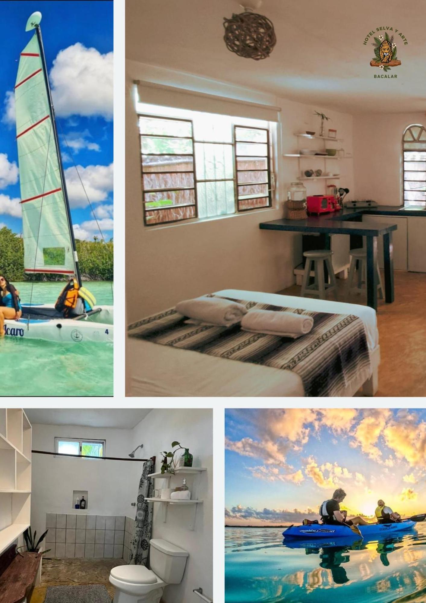 מלון Casa Arte Y Selva Bacalar - Free Bikes & Kayyaks מראה חיצוני תמונה